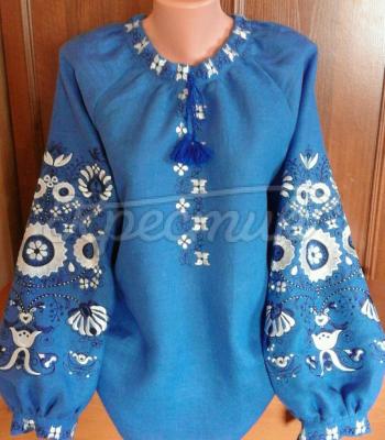 Женская блузка синее солнце фото