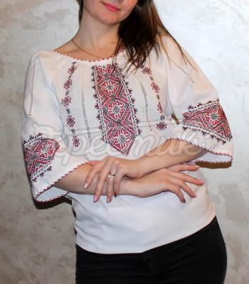 Классическая вышитая блуза ручной работы "Анисия" купить киев