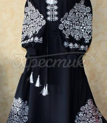 Українська чорна сукня "Ангола" купити Харків