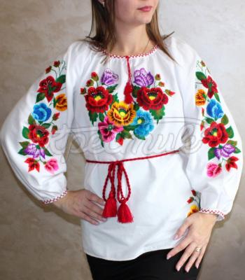 Українська жіноча блузка "Веселка" купити Чернігів