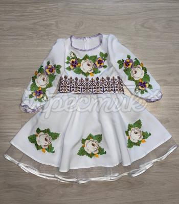 Детское белое платье "Дарочка" купить платье Харьков