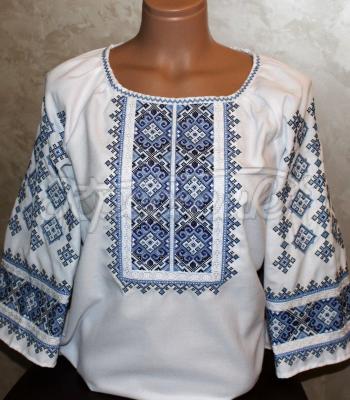 Белая вышитая блузка "Дарья" купить вышиванку