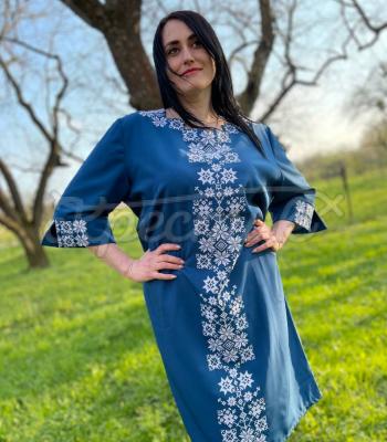 Вышитое украинское платье "Рассветная заря" купить платье вышиванку