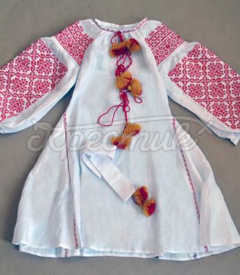 Українське плаття з китицями "Дора" фото