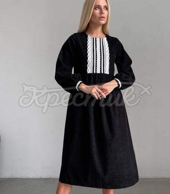 Черное украинское женское платье "Блэк" наш производитель