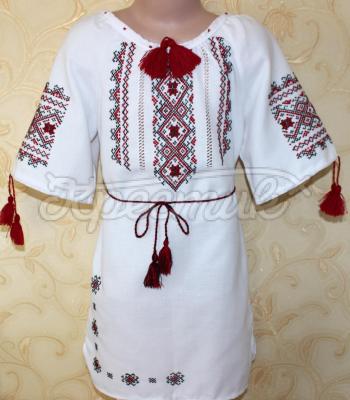 Традиционное вышитое платье на девочку "Стефания" купить Киев
