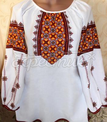 Українська жіноча вишиванка "Щедрість" біла блуза