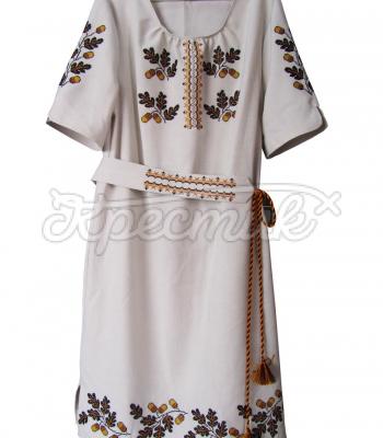 Украинское платье с вышивкой дуба