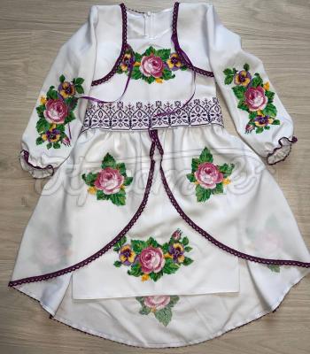 Белое детское платье "Тая" украинский дизайн