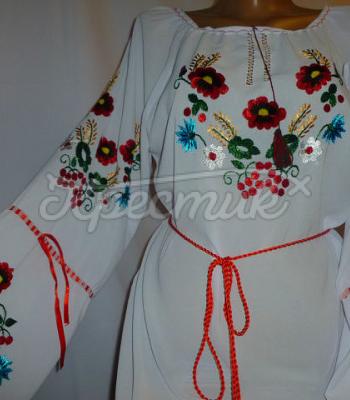 Женская шифоновая блузка полевые цветы купить Киев