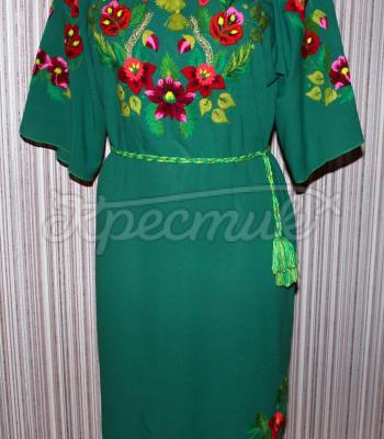 Женское вышитое платье "Маша"  фото