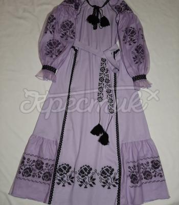Вышитое женское платье "Луиза" фото