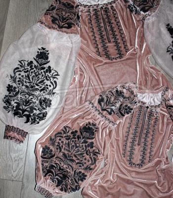 Парні вишиванки "Рожевий оксамит" фото