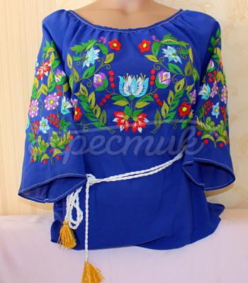 Женская вышитая блуза "Маруся" фото