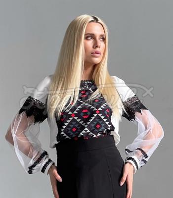 Праздничная украинская блузка "Геометрия" наш производитель