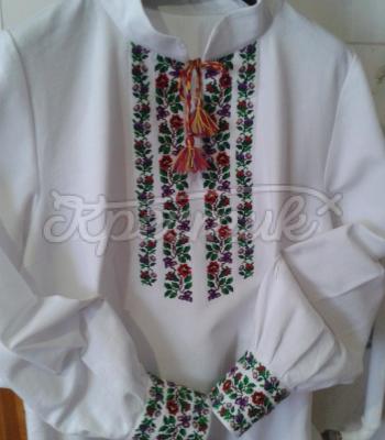 Женская вышиванка "Борщевские цветочки" фото