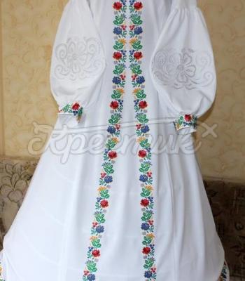  Святкова сукня з рішельє і квітами "Софія" весільна сукня з вишивкою