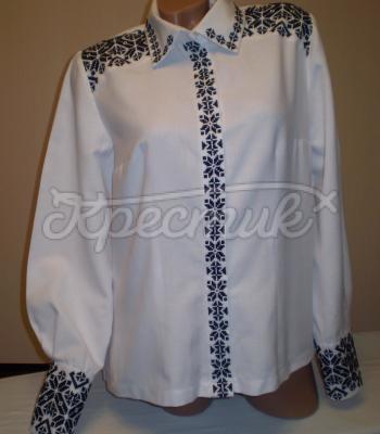 Женская вышитая рубашка "Классика" фото