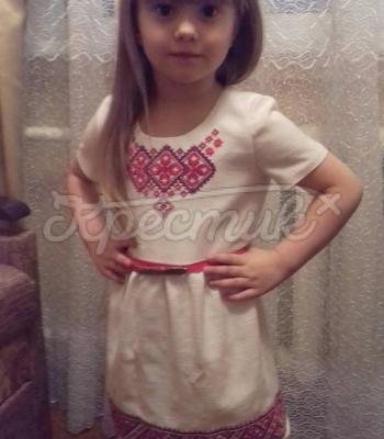Детская платье вышиванка "Романтика" фото
