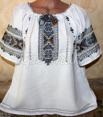 Женская вышитая рубашка "Летняя" фото