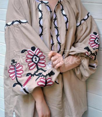 Стильная женская вышиванка бохо "Эдельвейс" фото