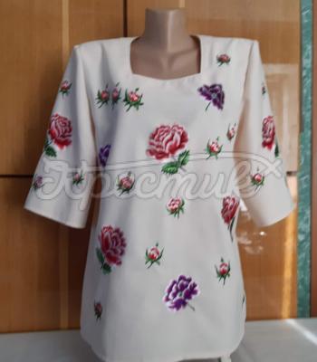 Жіноча вишита блуза "Розсип квітів" купити