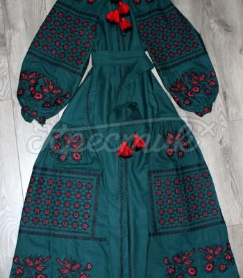 Вышитое платье-бохо "Зарина" фото
