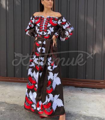 Refusal Norm African Вишита сукня з льону "Шик"