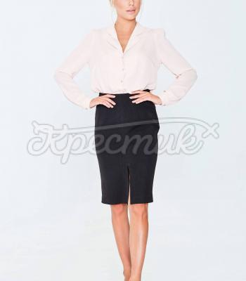 Розовая женская блуза "Классика" фото