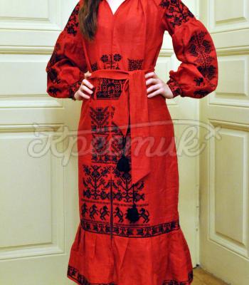 Женское платье в стиле бохо "Зажигалка"  фото