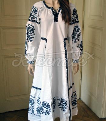 Женское платье вышиванка бохо "Ружа мадера" фото