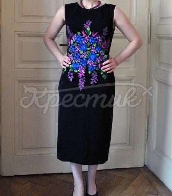 Женское вышитое платье "Цветочная фантазия"  найти