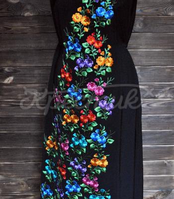 Платье с цветочной вышивкой "Виола"