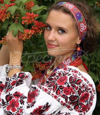 Женская вышиванка на льне "Варвара" купить Киев