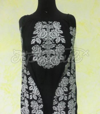 Женская вышиванка черная "Сокальские розы" фото на сайте