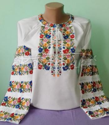 Женская вышиванка "Цветочная радость 2" Украина купить вышиванку