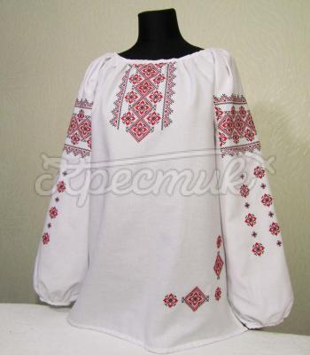 Женская вышиванка с нарядной вышивкой купить Киев