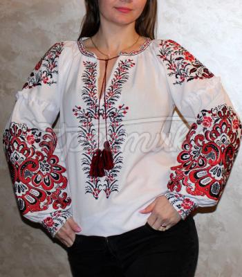 Модна жіноча вишиванка бохо "Звенислава" купити вишиванку бохо