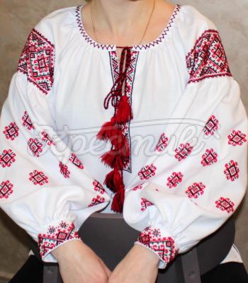 Біла жіноча вишиванка "Аврора" фото