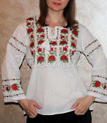 Стильна жіноча вишиванка "Півонія" купити Київ