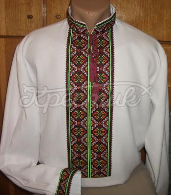 Украинская вышиванка мужская яркие цвета