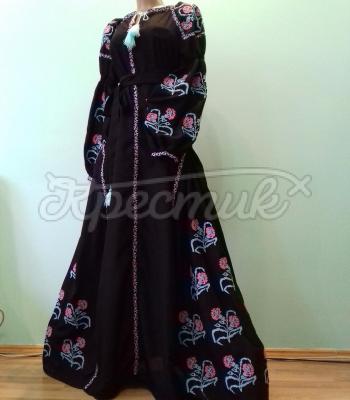 Женское платье вышиванка " Магический цветик " фото Крестик Киев