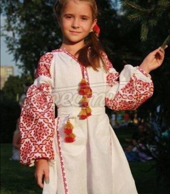Детское платье вышиванка "Катюша" фото Крестик