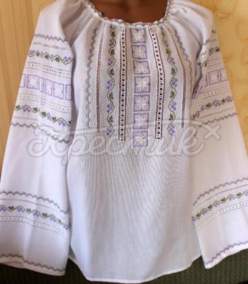 Женская вышитая блузка лютики фото