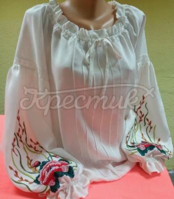 Элегантная женская блузка на шпателе "Царский цветок" фото