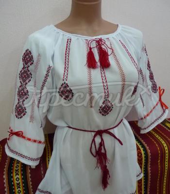 Женская блуза вышиванка "Ромбическая" фото