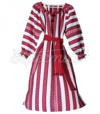 Украинское платье из декоративной ткани
