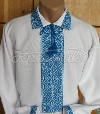 Украинская вышиванка мужская с орнаментом