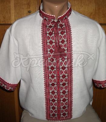 Украинская вышиванка мужская короткий рукав