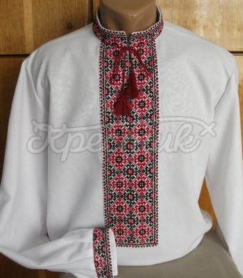 Украинская вышиванка с ручной вышивкой для мужчин